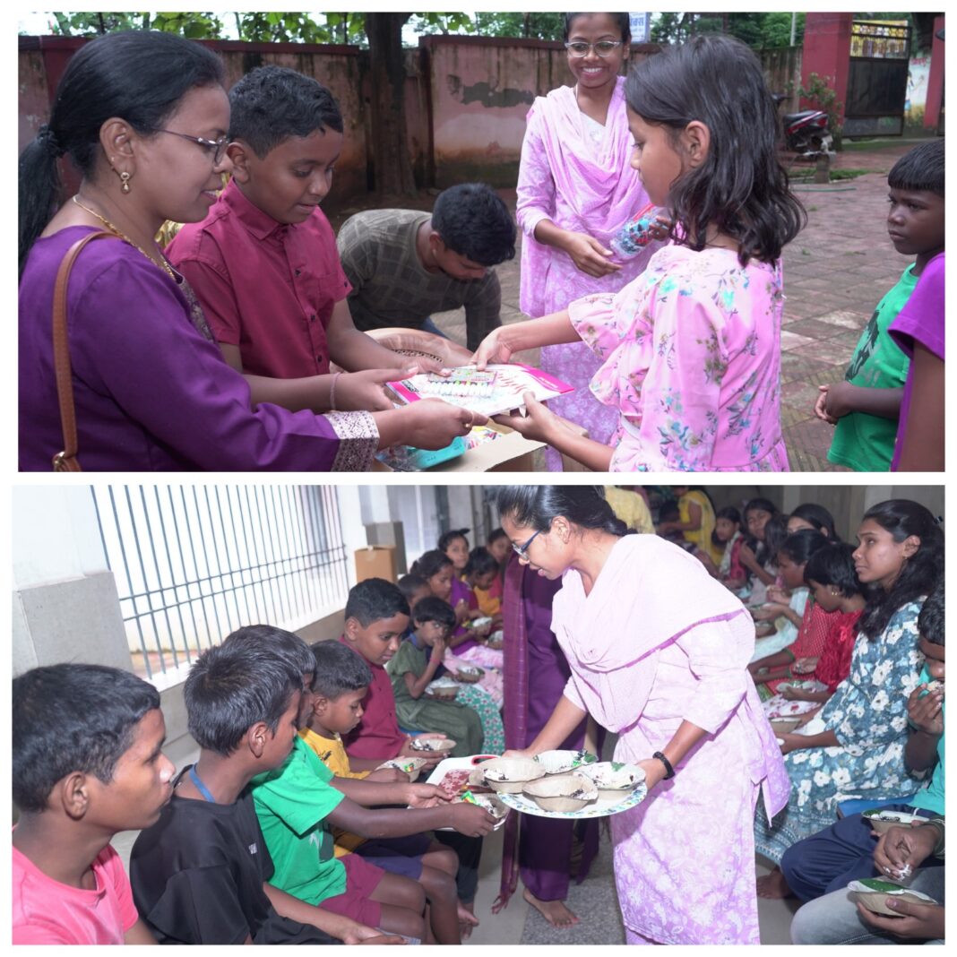 जिला जनसंपर्क अधिकारी ने अपने बेटे के जन्म दिवस के अवसर पर दिव्यांग स्कूल जशपुर में कराया न्योता भोजन का आयोजन