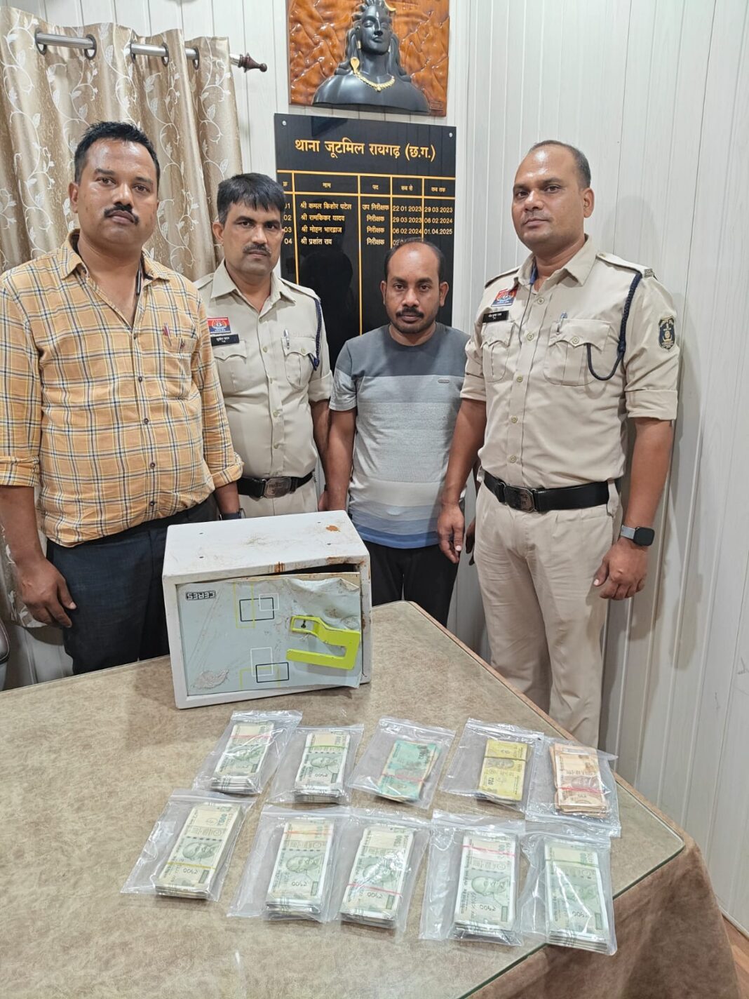 जूटमिल के होंडा शो रूम चोरी का खुलासा : 3.52 लाख रुपये व बाइक के साथ आरोपी गिरफ्तार