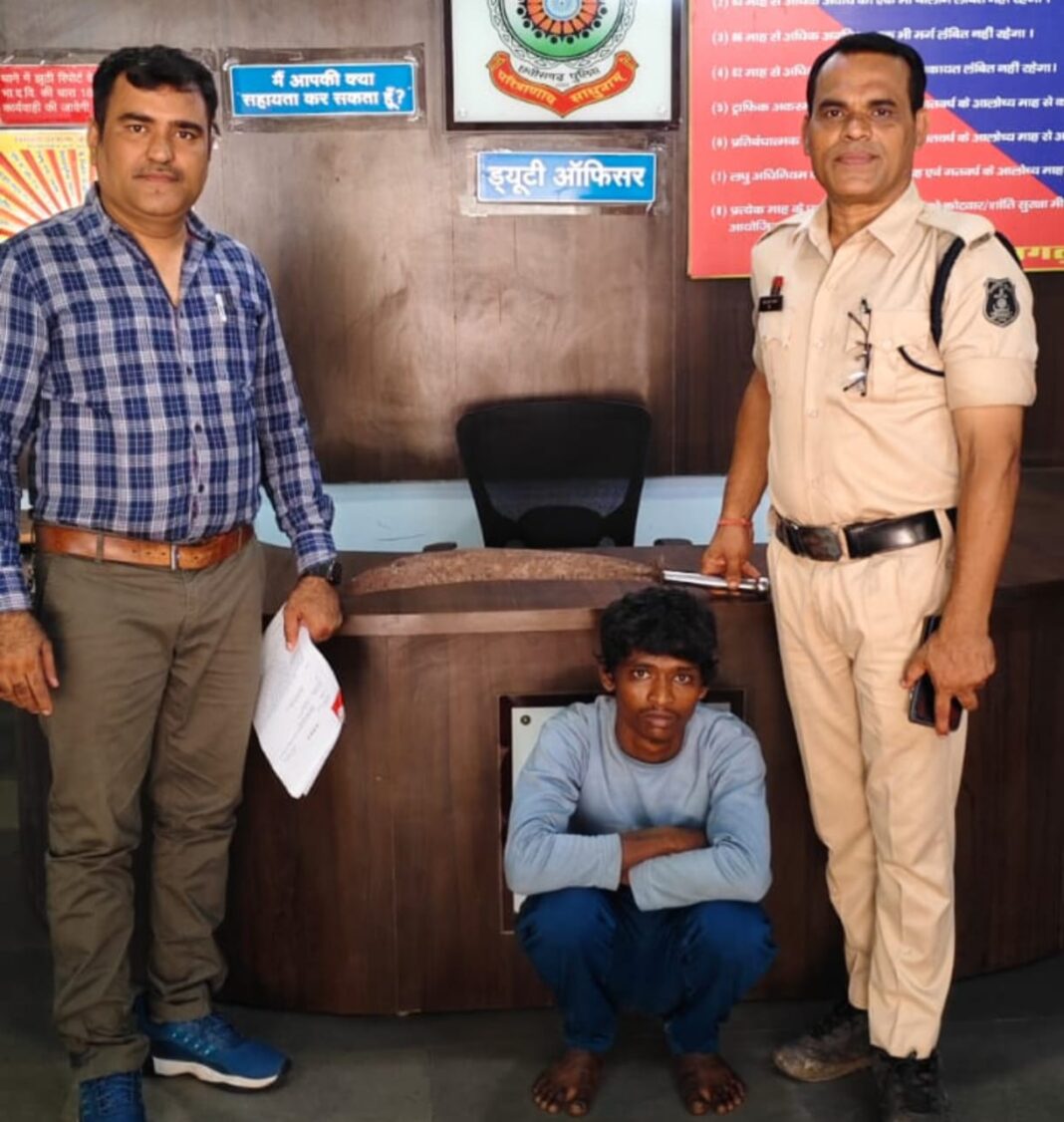 कोतरारोड़ पुलिस ने तलवार लहराने वाले युवक को किया गिरफ्तार, आर्म्स एक्ट के तहत कार्रवाई