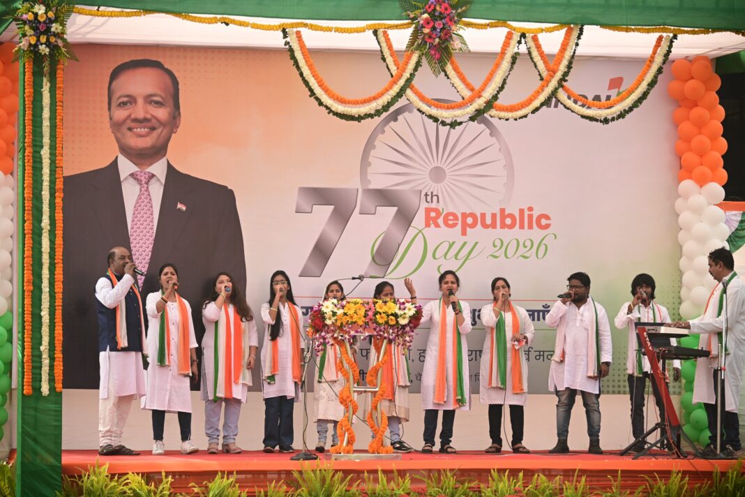 संविधान सिर्फ दस्तावेज नहीं, बल्कि समानता, स्वतंत्रता और जिम्मेदारी का संकल्प: नवीन जिंदल — जिंदल स्टील में उत्साहपूर्वक मनाया गया गणतंत्र दिवस