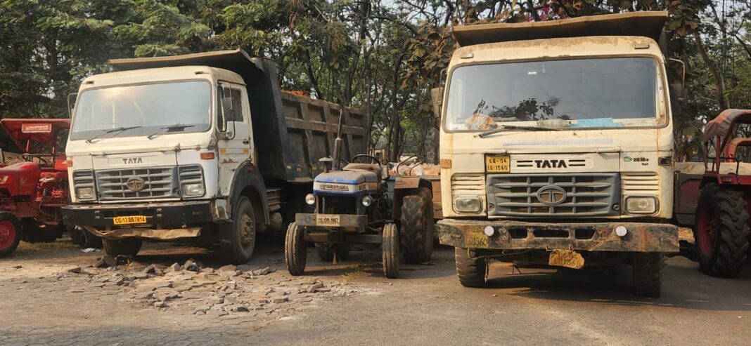 अवैध खनन एवं परिवहन पर कड़ी कार्रवाई, 31 वाहन जप्त…. कलेक्टर के निर्देश पर खनिज विभाग का सघन अभियान
