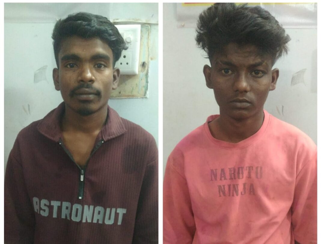 मंदिर की दानपेटी से रुपए चोरी करने वाले दो आरोपी चढ़े खरसिया पुलिस के हत्थे…कॉन्वेंट स्कूल के पास जैन मंदिर में ताला तोड़कर दानपेटी से चुराये थे रूपए